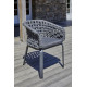 Ensemble table et chaises de jardin en aluminium et céramique CAMARGUE 6 personnes PARIS GARDEN Gris Anthracite