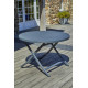 Table ronde de jardin pliante MARIUS en aluminium CITY GARDEN