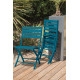 Ensemble table ronde et chaises de jardin pliantes MARIUS en aluminium CITY GARDEN