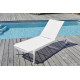 Bain de soleil empilable LAGO en aluminium laqué et toile phifertex EZPELETA