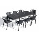 Ensemble table de jardin MEET + 8 fauteuils FADO EZPELETA