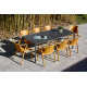 Ensemble table de jardin MEET + 8 fauteuils FADO EZPELETA