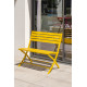 Banc de jardin en aluminium pliable MARIUS CITY GARDEN