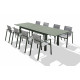 Ensemble table et chaises de jardin en aluminium DCB Garden 8 personnes Miami