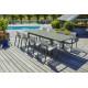 Ensemble table et chaises de jardin en aluminium DCB Garden 8 personnes Miami