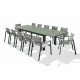 Ensemble table et chaises de jardin en aluminium DCB Garden 12 personnes Miami