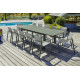 Ensemble table et chaises de jardin en aluminium DCB Garden 12 personnes Miami