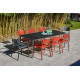 Ensemble table et chaises de jardin 8 personnes Ezpeleta Meet-Town