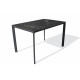 Table de jardin rectangulaire MEET en aluminium et HPL 4 personnes EZPELETA