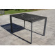 Table de jardin rectangulaire MEET en aluminium et HPL 4 personnes EZPELETA