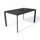 Table de jardin rectangulaire MEET en aluminium et HPL 4/6 personnes EZPELETA