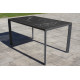 Table de jardin rectangulaire MEET en aluminium et HPL 4/6 personnes EZPELETA