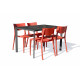 Ensemble table et chaises de jardin 4 personnes Ezpeleta Meet-Town