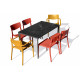 Ensemble table et chaises de jardin 6 personnes Ezpeleta Meet-Town