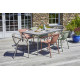 Ensemble table de jardin MEET + 8 fauteuils HOP EZPELETA