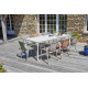 Ensemble table de jardin MEET + 8 fauteuils HOP EZPELETA