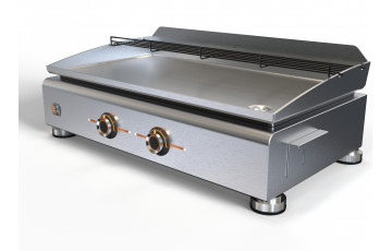 Plancha électrique Silvia II G plaque Inox qualité pro 5mm Brasero