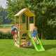 Aire de jeux en bois TP Toys tour glissiere et mur d'escalade FSC