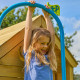 Aire de jeux en bois TP Toys tour glissiere et barre de pompiers FSC