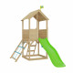 Aire de jeux en bois TP Toys tour glissiere et filet d'escalade FSC