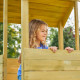 Aire de jeux en bois TP Toys tour glissiere et filet d'escalade FSC