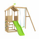 Aire de jeux en bois TP Toys tour glissiere mur d'escalade et portique FSC