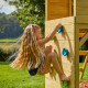 Aire de jeux en bois TP Toys tour glissiere mur d'escalade et portique FSC