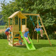 Aire de jeux en bois TP Toys tour glissiere mur d'escalade et portique FSC