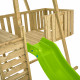 Aire de jeux bois TP Toys kingswood tour glissiere portique fauteuil bebe FSC