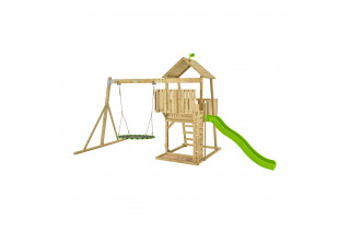 Aire de jeux bois TP Toys kingswood tour glissiere portique nest wing FSC