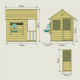 Maisonnette en bois chalet prairie TP Toys + cuisine exterieure FSC