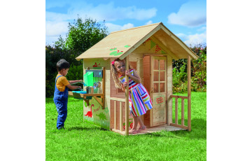 Maisonnette en bois chalet prairie TP Toys + cuisine exterieure FSC