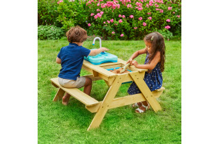 Table picnic bois TP Toys early fun avec splash & play FSC