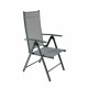 Ensemble table et chaises de jardin rectangle pliant en aluminium et verre 8 personnes - Essenciel Green