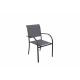 Fauteuil de jardin Lavezzi empilable en aluminium - Essenciel Green