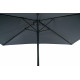 Parasol rectangulaire droit 2X3M en aluminium avec manivelle - Essenciel Green