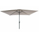 Parasol rectangulaire droit 2X3M en aluminium avec manivelle - Essenciel Green