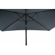 Parasol rectangulaire droit 2X3M en aluminium avec manivelle - Essenciel Green