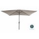 Parasol rectangulaire droit 2X3M en aluminium avec manivelle - Essenciel Green