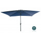 Parasol rectangulaire droit 2X3M en aluminium avec manivelle - Essenciel Green