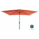 Parasol rectangulaire droit 2X3M en aluminium avec manivelle - Essenciel Green