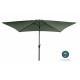 Parasol rectangulaire droit 2X3M en aluminium avec manivelle - Essenciel Green