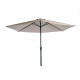 Parasol rond droit 3M en aluminium avec manivelle - Essenciel Green