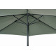 Parasol rond droit 3M en aluminium avec manivelle - Essenciel Green