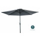 Parasol rond droit 3M en aluminium avec manivelle - Essenciel Green