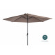 Parasol rond droit 3M en aluminium avec manivelle - Essenciel Green