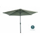 Parasol rond droit 3M en aluminium avec manivelle - Essenciel Green