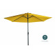 Parasol rond droit 3M en aluminium avec manivelle - Essenciel Green