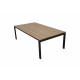 Salon de jardin bas en aluminium 4 personnes - Essenciel Green