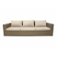 Salon de jardin bas en aluminium 5 personnes - Essenciel Green